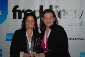 Le Club Accorhotels accepting Best Hotel Promotion for Europe / Africa at the Freddie Awards