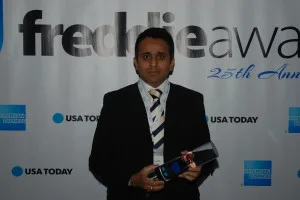Jet Airways JetPrivilege accepting Airline Best Promotion for the Middle East / Asia / Oceania at the Freddie Awards